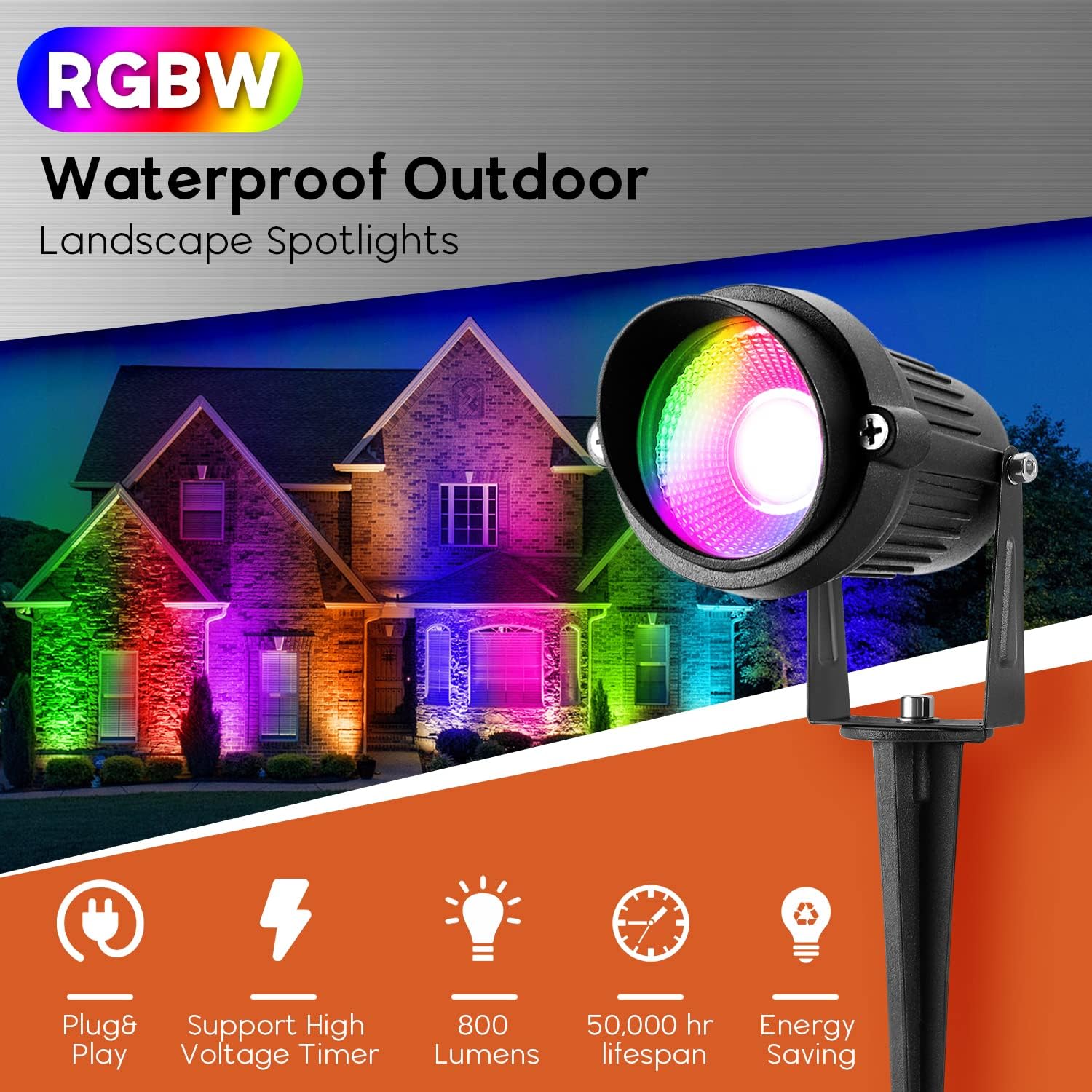 RGBW Lawn Light
